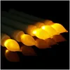 Party Decoration Led Light Cone Candles Electronic Taper Candle Battery Operated Flameless For Wedding Birthday Decorations Supplies Dhody