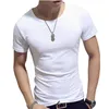 Camisetas masculinas 18 cores Slim Man's Camise