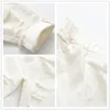 Джинсы LawAdka White Jeans for Girl Fashion Fashion Summer Spring Kids Holes Брюки свободные модные джинсы удобная одежда 230322