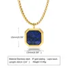 Collares pendientes Hombres Necklce Geometric Tiger's Eye Stone Collar Lapis Lazuli Mens Royal