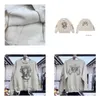 Felpe con cappuccio taglie forti da uomo Felpe girocollo beige Uomo Donna 2023Ss Graffiti Vandalism Dolcevita casual Looser Drop Delivery Appa Dhdsk