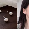 Mode neue beliebte Ohrringe klassischer Stil doppelseitige Perlenohrstecker Luxus schöne Ohrringe Frauen Hochzeit Schmuck Ohrringe hochwertiges Geschenk