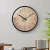 Wandklokken Vintage Style Noordse klok Minimalistische ronde Ronde Ronde Ronde Large Metal Classic Reloj Pared Decorativo Home Decor Luxe