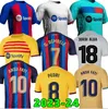 22 23 24 24 Pedri Lewandowski Soccer Jerseys Gavi Camiseta de Futbol Ferran 2023 2024 FC Ansu fati Raphinha Barcelona Eric Football Froot