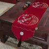 Runner de mesa Luxo Chinese Table Runner com borlas para casa de chá de chá de jantar Caso de capa da sala de estar da sala de estar moderna decoração de toalhas de mesa 230322