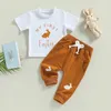 Наборы одежды Summer Baby Boy 2pcs наряды одежды с короткими рукавами для кролика
