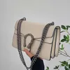 Motif de serpent une fronde épaule Messenger Bag nouvelle aisselle petit sac carré chaîne bar sac pour femme