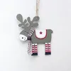 Decorazioni natalizie Merry Wooden Dipinto dipinto Elk Deer Rendeer Drop Drop Tree Ornaments Festive Party Forniture Accessori per la casa