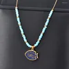 Choker LEEKER 316L Stainless Steel Gold Color Necklace For Women Blue Red White Enamel Tropical Fish Chain Jewelry 978 LK3