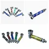 More Colorful Zinc Alloy Hand Mini Pipes Portable Removable Dry Herb Tobacco Filter Silver Screen Spoon Bowl Innovative Handpipes Smoking Cigarette Holder DHL