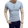 Camisetas masculinas 18 cores Slim Man's Camise