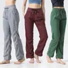 De losse trainingsdansstudio -taillesport van damespants voor vrouwen Casual Gym Yoga Long Wide Leg broek 230322