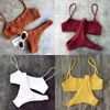 Kvinnors träningsdräkter Imcute Bikinis 2023 Summer Mujer Women badkläder Push-up Padded Bh Bandage Bikini Set Sexig baddräkt E Badning