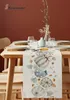 テーブルランナー秋のパンプキンメープルバードテーブルランナーウェディングダイニングテーブル装飾クリスマス感謝祭のホリデー装飾テーブルランナー230322