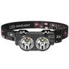 2 LED Rechargeable headlamp 1000 lumens headband light Magnetic Repair Lamp Headlamp Multi-color Yelow White Light Headlight for Hunting Fishing Camping