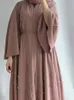 Roupas étnicas Turquia Dubai Vestido muçulmano Kaftans abaya vestidos de noite para mulheres Dubai Marrocos Islam Long Dress Robe Femme Musulmane vestidos 230322