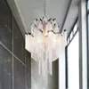 Chandeliers Modern Luxury Pendant Lights El Hall Castle Stair Chain Fringed Hanging Light Home Dining Room Decoration