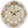 Orologi da parete Orologio grande Arte Soggiorno vintage Legno Design europeo Silenzioso Loft creativo Relogio De Parede Home Decor W