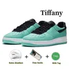 Tiffany Men Women Running Shoes Sneaker 2023 Designer Tiffany Blue Black Nyest Style Fashion Shoes Cool Mens Trainers Sports Platform Sneakers Storlek 36-45