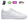 2023 Designer af 1 Кроссовки классические Flats air 1s Sneaker AF 07 мужчины женщины кроссовки тройной белый университет красный черный пшеница Мужские женские кроссовки