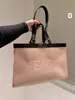 Sac de soirée avec lettres brodées, fourre-tout de plage de grande capacité et pochette pour ordinateur portable, sac à main à une épaule pour le Shopping