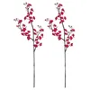 装飾的な花の花輪中国スタイルシミュレーションフラワーリースホームデコレーション2種類のプラムクリスマスオーナメントウェディングパーティーアウトドアs