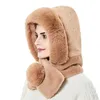 BeanieSkull Caps Winter Warme Pelzmütze Mit Ohrenklappe Verdickte Kappe Mit Kapuze Dame Outdoor Winddicht Weiche Flauschige Mützen für Frauen Russische Stil 230321