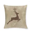 Oreiller de haute qualité série d'animaux de noël couverture décoration de la maison coussins personnalisés couvre Moose Case pour voiture