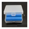 Battery Storage Boxes Case Holder Container Plastic Portable Cases Fit 4X Or 4X18350 Cr123A 16340 Batteries Drop Delivery Electronic Dhmjz