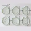 Baking Moulds 3Pcs/Sets Christmas Biscuit Snowman Elk Cubs Santa Claus Cartoon Metal Cookie Cutters