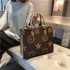 Lüks Tasarımcılar Onthego Tote Çanta Marka Bayan Çanta Çanta Kabartmalı Moda Omuz çantaları Hakiki Deri PM MM GM ON THE GO Alışveriş Çantası Cüzdan M45320