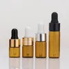 Bottiglia di profumo 50 pezzi Vuota 1 ml 2 ml 3 ml 5 ml Prova di profumo Olio essenziale Campione Mini fiale Bottiglie contagocce in vetro con pipetta Fiala cosmetica 230323