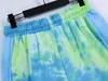 New mens shorts 23ss spring summer designer shorts tie dyed hand painted loofashion men shorts pants loose beach shorts breathable new style pants yellow S-XL