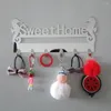 Wall Stickers Clothes Hook Rack Mount Key Storage Sea Horse Hanger Holder Home DIY Decor Self-adhesive