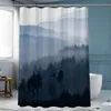 Cortinas de chuveiro cortinas de chuveiro florestal de tinta cortina de banheiro de poliéster à prova d'água com ganchos de 180x200cm decoração de casa capa de banho lavável 230323