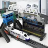 Pista elettrica RC Città Treno elettrico Modellino ferroviario Giocattolo fai-da-te Classico ad alta velocità per bambini Regalo di Natale Ragazzo 230323