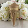 Presentförpackning 50st Kraft Paper Box Cones Ice Cream Flower Diy Bouquet Holder Candy Boxes Table Decor Wedding Presents Party Supplies