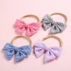 Haaraccessoires Baby Girls Hoofdband Multi -kleuren Dot Bow Knot Head Bandage Kids Toddlers Headwear Band Infant