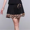 Vêtements de scène danse femme adulte jupe léopard courte salle de bal Chacha vêtements de danse Sexy jupes latines pour la pratique Performance tissu YT001