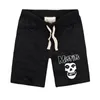 Men's Shorts The MISFITS High Quality Summer Fashion Skull Printed Casual Fitness Cotton Knit Short Pants Plus Size S 2XL 230323