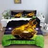 Conjuntos de cama Conjunto de futebol 3D Soccer Child Duvet Capa Double Sports Sports Boy Home Textile Consolador Nórdico Capas para a cama de 135