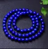 Zincirler doğal lapis lazuli kraliyet mavi değerli taş 108 dua boncuk bilezik 8mm