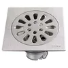 Rostfritt stål golvavlopp toalett kök tvättmaskin dubbel användning balkong anti-odor fyrkantig singel och dubbel användning förtjockad golvavlopp
