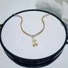 Pendant Necklaces Fashion Alloy Necklace Bent Hook Two Goldfish Women's Charm Jewelry Accessories