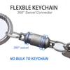 Keychains Titanium Quick Release Keychain Detachable Key Ring Pull Apart For Bag/Purse/Belt Holder Accessory