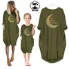 Abiti coordinati per la famiglia 2023 Vestiti Ramadan Mommy and Me Dress Bambini Abiti midi Ragazze Manica lunga O Collo Tasca Vintage Party Club Streetwear Vestidos 230323