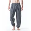 Calça masculina mens hippie harém estiloso listrado boho yoga casual joggers calças homens masculino de hip hop