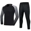 Survêtements pour hommes Enfants pour hommes Uniforme de gardien de but de football Éponge de protection À manches longues Formation Gardien de but de football Maillot de football Haut et pantalon 230322