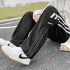 Herren Hosen Männer Gestreiften Druck Casual Hosen Marke Koreanische Streetwear Fashion Breite Bein Hosen Männer Herbst Y2K Hip Hop Männer harajuku Hosen 230323