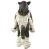 Noël gris loup Husky chien mascotte Costume personnage de dessin animé tenue Costume Halloween adultes taille fête d'anniversaire tenue de plein air caritatif